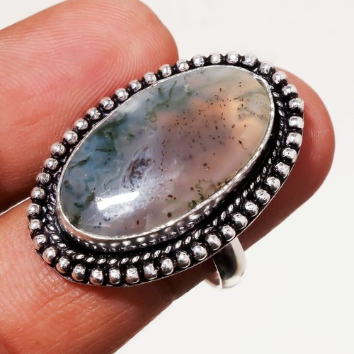 Moosachat edelstein ring - moosachat,