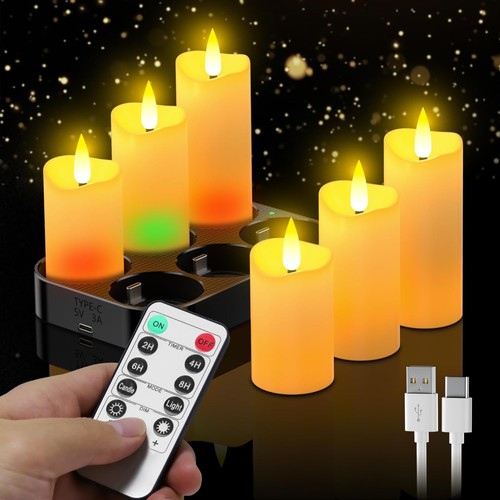 Wiederaufladbare led kerzen - wiederaufladbare,