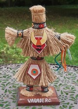 Souvenir Puppe Festival Figur a. d. Karibik 18 cm alt Handarbeit Rarität Sammler