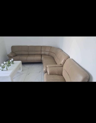 Echtleder sofa beige - sofa, in