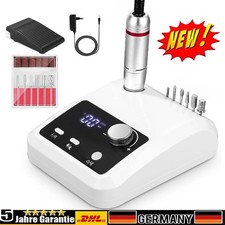 Profi Elektrische Nagelfräser 45000 U/min Nagelfeile Maniküre Pediküre Set Bits