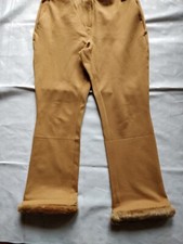 Neu Designer Soft Skin Winterbengalin Hose mit Webpelzbesatz,  Gr. 40, dehnbar