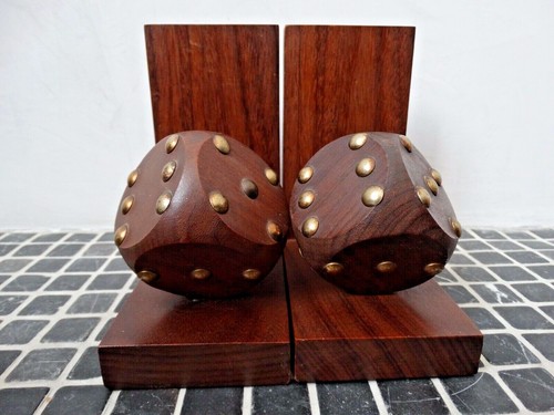 60er 70er holzbuchstützen - 60er,