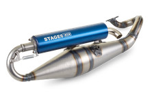 Auspuff Stage6 Pro Replica MK2 Blau Minarelli liegend / China 2-Takt
