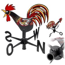 Wetterhahn 43 x 42 cm, Wetterfahne aus robustem Kunststoff