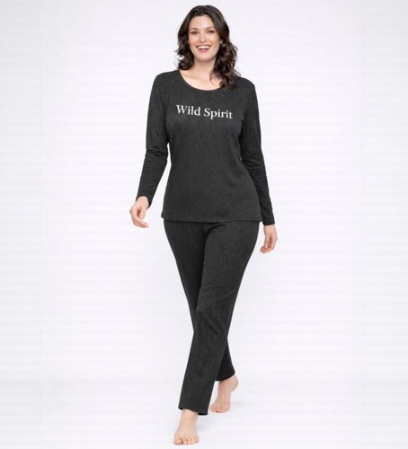 Damen pyjama set schwarz - damen,