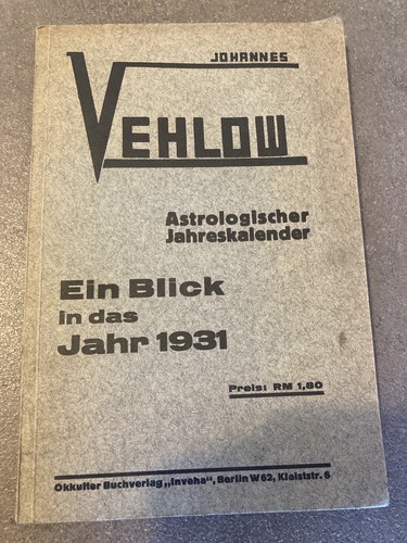 Vehlow astrologie okkultismus - vehlow,