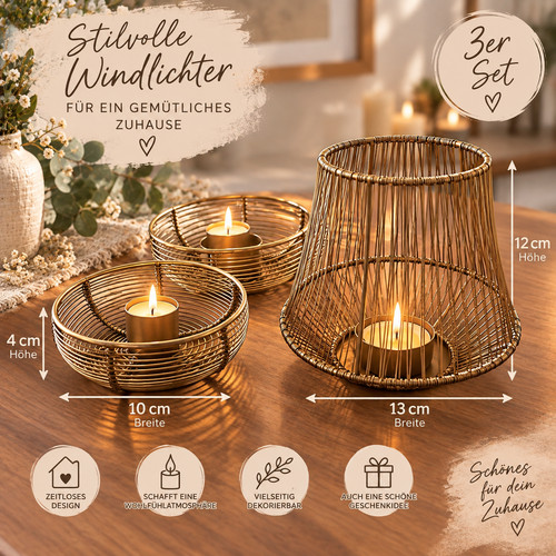 Kerzenständer 3er set - 3er,
