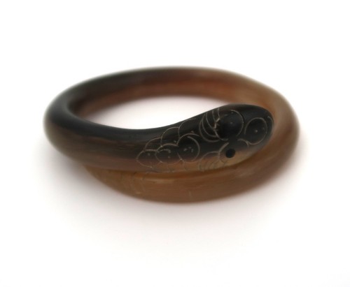 Spiralarmreif schlange horn - spiralarmreif,