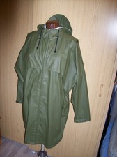 Regenmantel Regenjacke Damen SELECTED Coat Regen Wind Kapuze Oliv Grün Gr. M / L