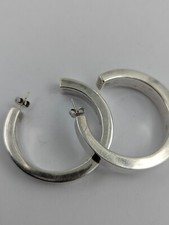 Schöne Art Deko Creolen 0,925 Sterlingsilber