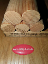 5 St. / 4,75m Rundstab glatt Rundleiste Kiefer Holzleisten Ø 22 x 95cm 2. Wahl