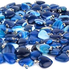 Achat - Herz Anhänger türkis