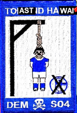 ANTI SCHALE 04 AUFNÄHER PATCH für BVB-RWE-Bochum-HSV-Köln-MSV-FCB-Berlin...FANS