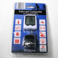 Fahrradcomputer, kabellos (Funkübertragung), mit vielen Funktionen