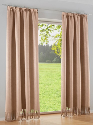 Gardine braun 145x135cm heine - gardine,