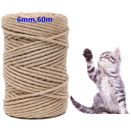 Sisal seil 6mm 60m - sisal,