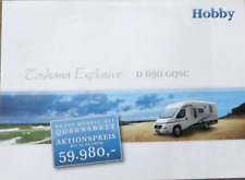 Hobby Toskana Exclusive Reisemobile Prospekt brochure von 1/2009, 4 Seiten