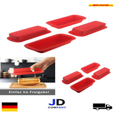 Silikon Backform Set 4 Stück Antihaft 14x6x5cm