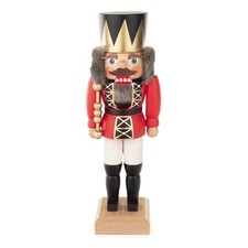 Nussknacker König rot lasiert