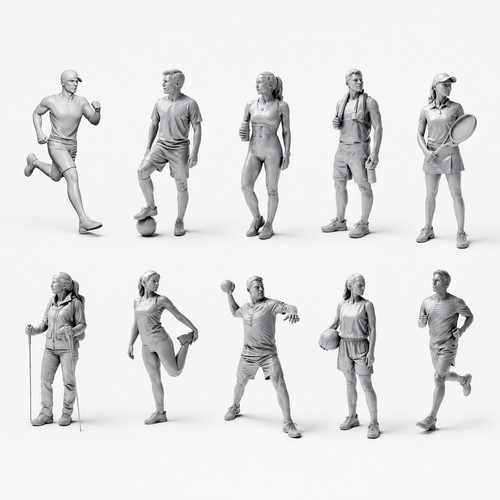 Sport freizeit figuren - &,