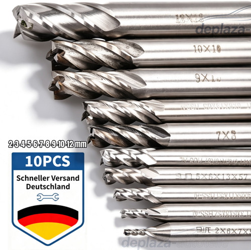 10stück fräsersatz hss - fräsersatz,