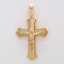 585 Gold Kreuz Kettenanhänger