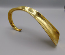 ANTIKER GELOCKTER SCHUHLÖFFEL / WIDDERKOPF AUS MESSING