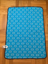 me&i Babybdecke Frosch Organic Cotton Bio-Baumwolle orange blau 105 x 75 cm