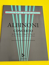 Concerto in D minor Opus 9 No.2, Albinoni, arr.Trent Kynaston, Alto or Baritone
