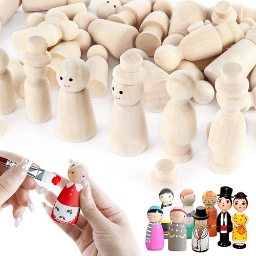 Holzfiguren 50er set - im, 50er-set