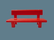 Playmobil Sitzbank Rot Parkbank