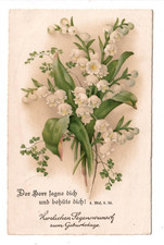 15573- Geburtstag * Maiglöckchen * Spruch 1937