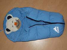 MUCKI Baby Nestchen Kokon Wintersack Fußsack für Kinderwagen / Autositz hellblau
