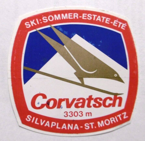Souvenir aufkleber corvatsch - souvenir-aufkleber,