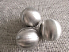 3 moderne Deko Kugeln silber Metall Metallkugel Dekokugel Durchm ca. 8 cm matt