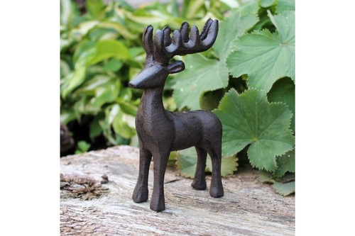 Dekofigur hirsch gusseisen - hirsch,