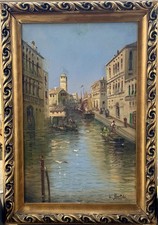 Karl Kaufmann (1843-1902) Canale Venezia  + Original Ölgemälde 
