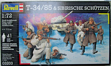 Bausatz Pz. T 34/85 mit Zurüstsätzen von Revell 03203 im Maßstab 1/72