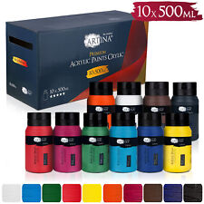 10x 500 ml Acrylfarben Set