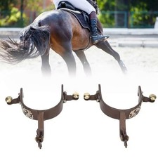 2pcs Pferd Spurs Edelstahl
