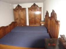 Komplettes Schlafzimmer Nussbaum im Barockstil antik um1890 signiert Prade #4099