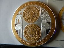 Versilberte teilvergoldete Medaille-Deutschland-kostbare Schätze-200 EURO 2002