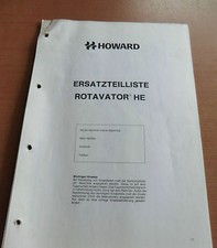 Ersatzteiliste Howard Rotavator HE