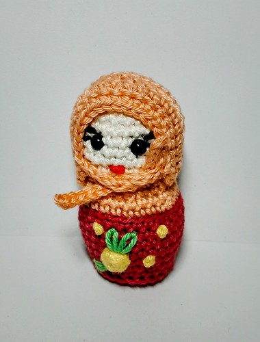 Matroschka gehäkelt puppe - gehäkelt,