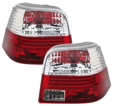 Rückleuchten Set in Klarglas Rot Weiß für VW Golf 4 IV Limo Heckleuchten