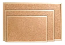 Kork Pinnwand mit Holzrahmen viele Größen Wandtafel mit Stecknadeln
