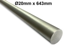 Stange Stahlstab Rundmaterial ⌀20mm x 643mm Rundprofil 1,5kg Rundstahl massiv