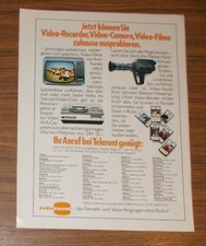 Seltene werbung telerent - telerent, das