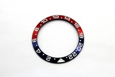 Aluminium Bezel Lünette Inlay *Pepsi* blau-rot Kompatibel zu Rolex GMT Master II